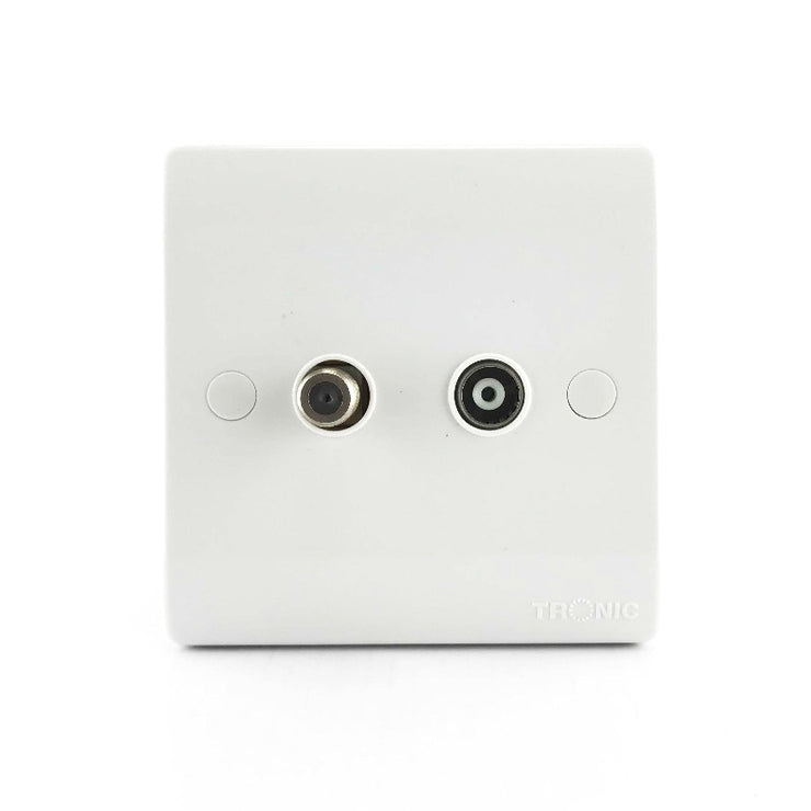Television Socket 2 Gang - Tronic Kenya 