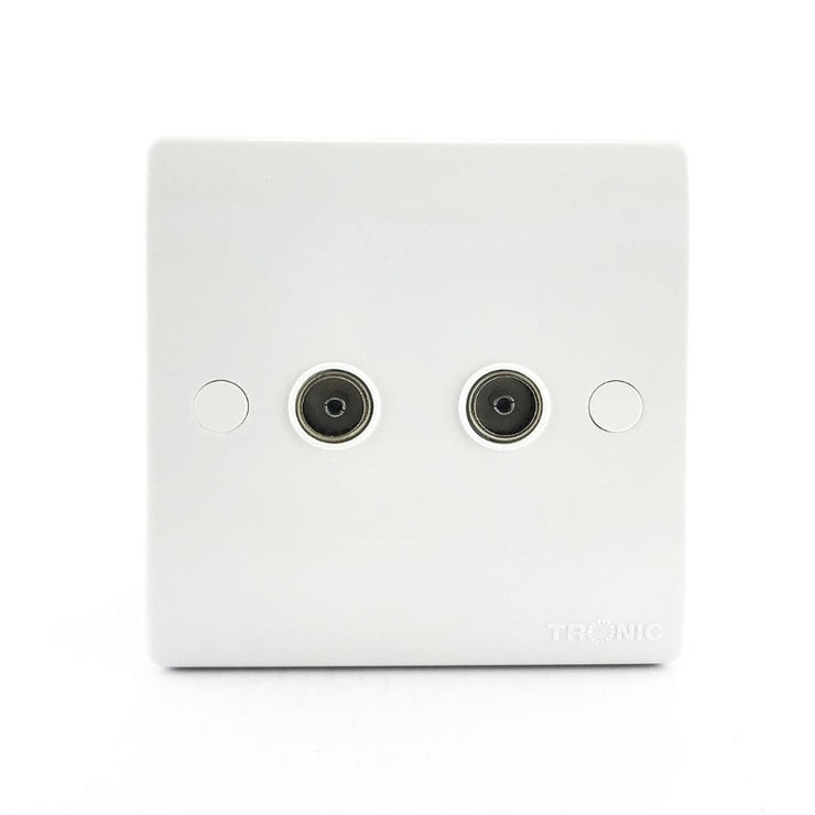 Television Socket 2 Gang - Tronic Kenya 