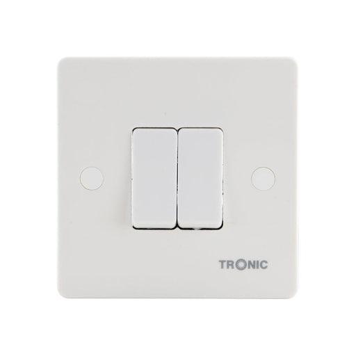 Slim 2 Gang 1 Way Switch - Tronic Kenya 